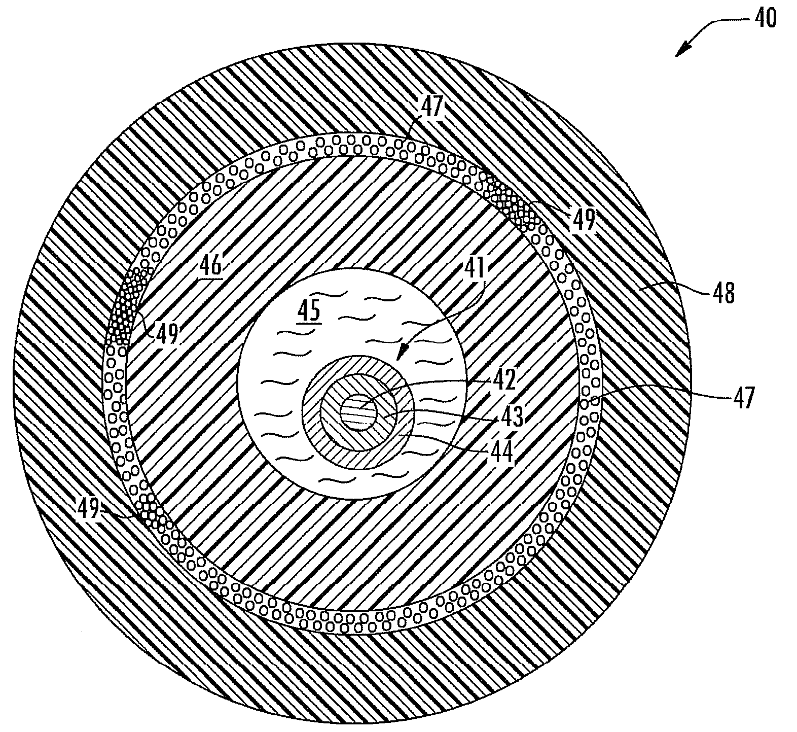 Buoyancy neutral fiber optic cable