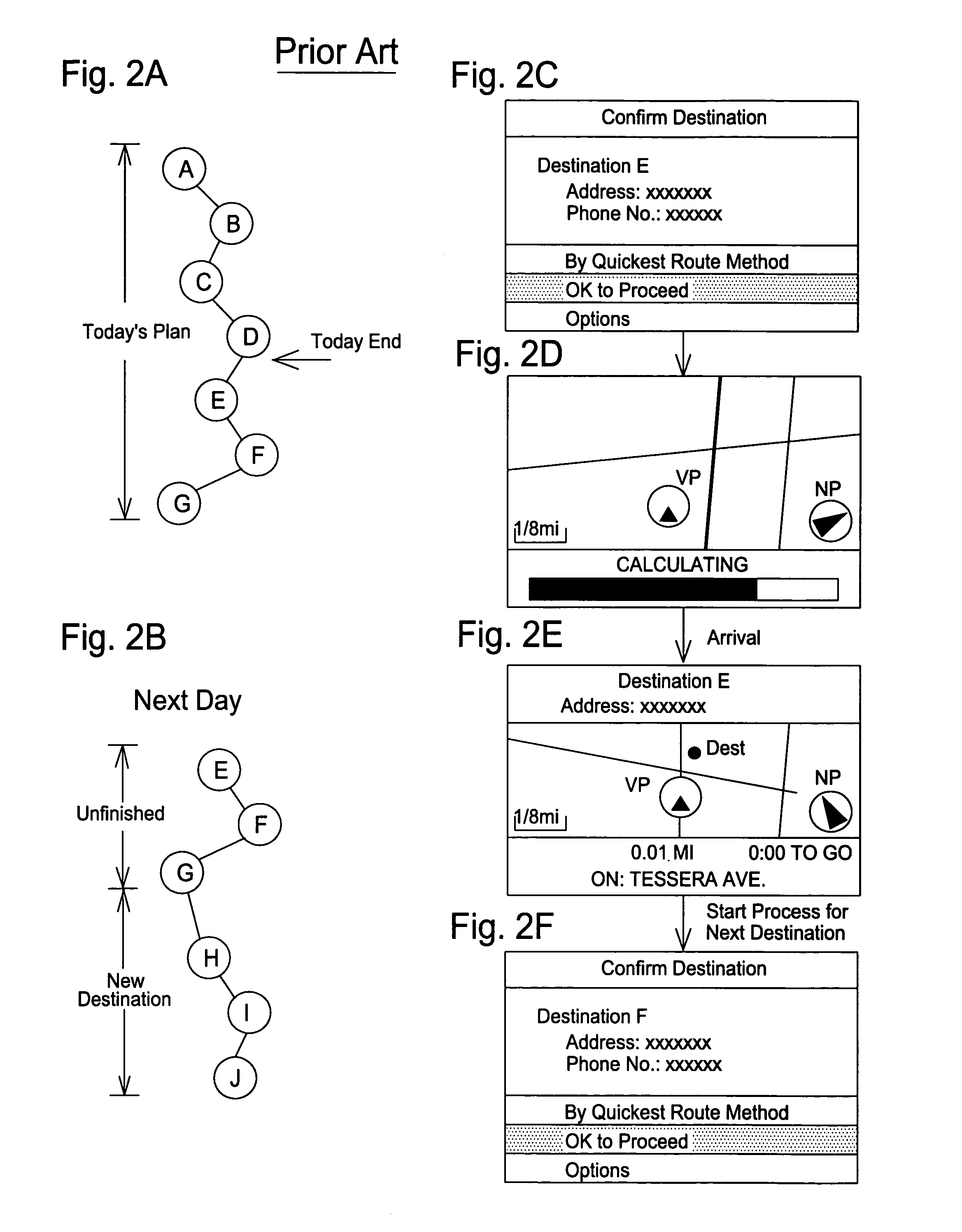 Method and apparatus for updating unfinished destinations specified in navigation system