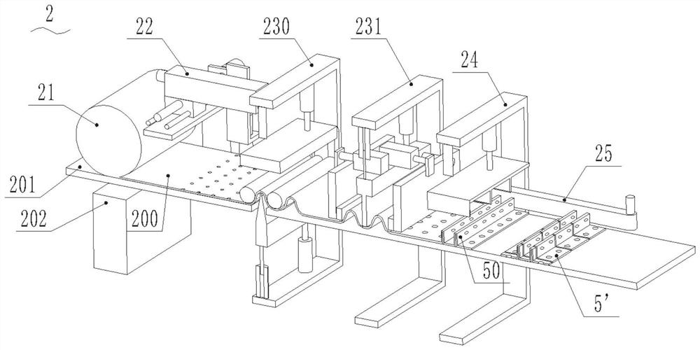 A frame fixing seat processing device and a fence processing production line