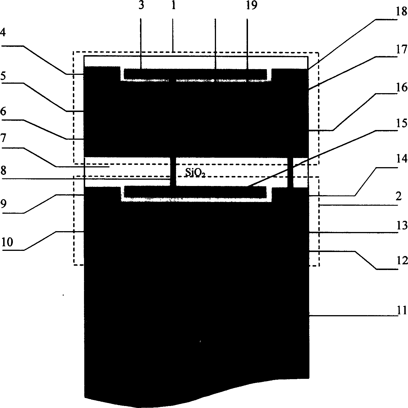 High-speed three-dimension integrated circuit active layer structure and manufacturing method