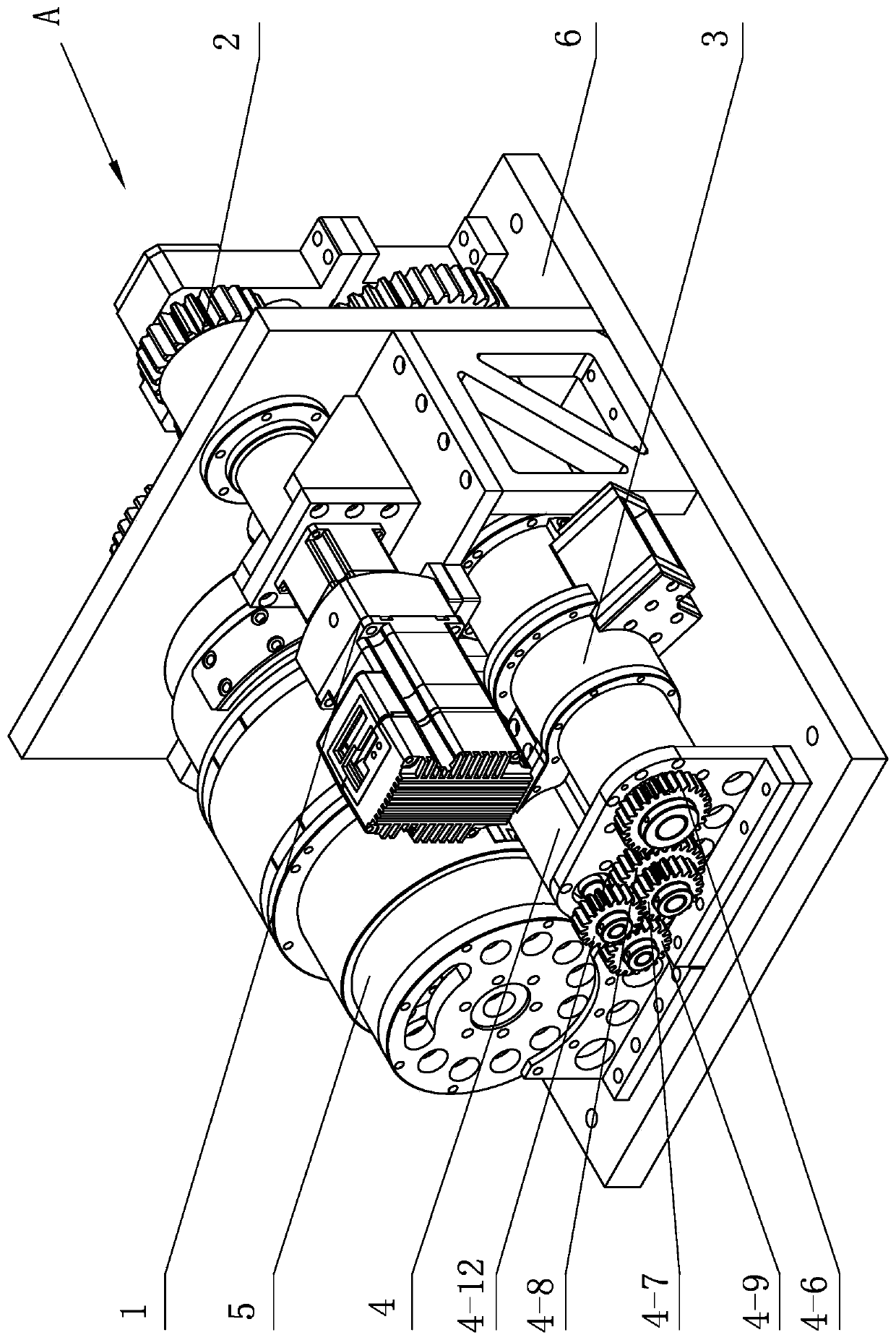 A small-diameter cylindrical target continuous launching device