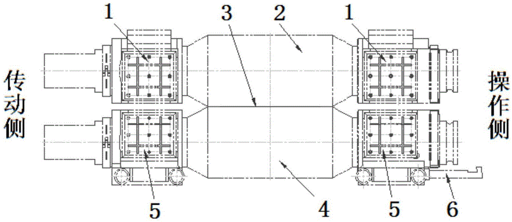 Roll changing mechanism for working roll of rolling mill