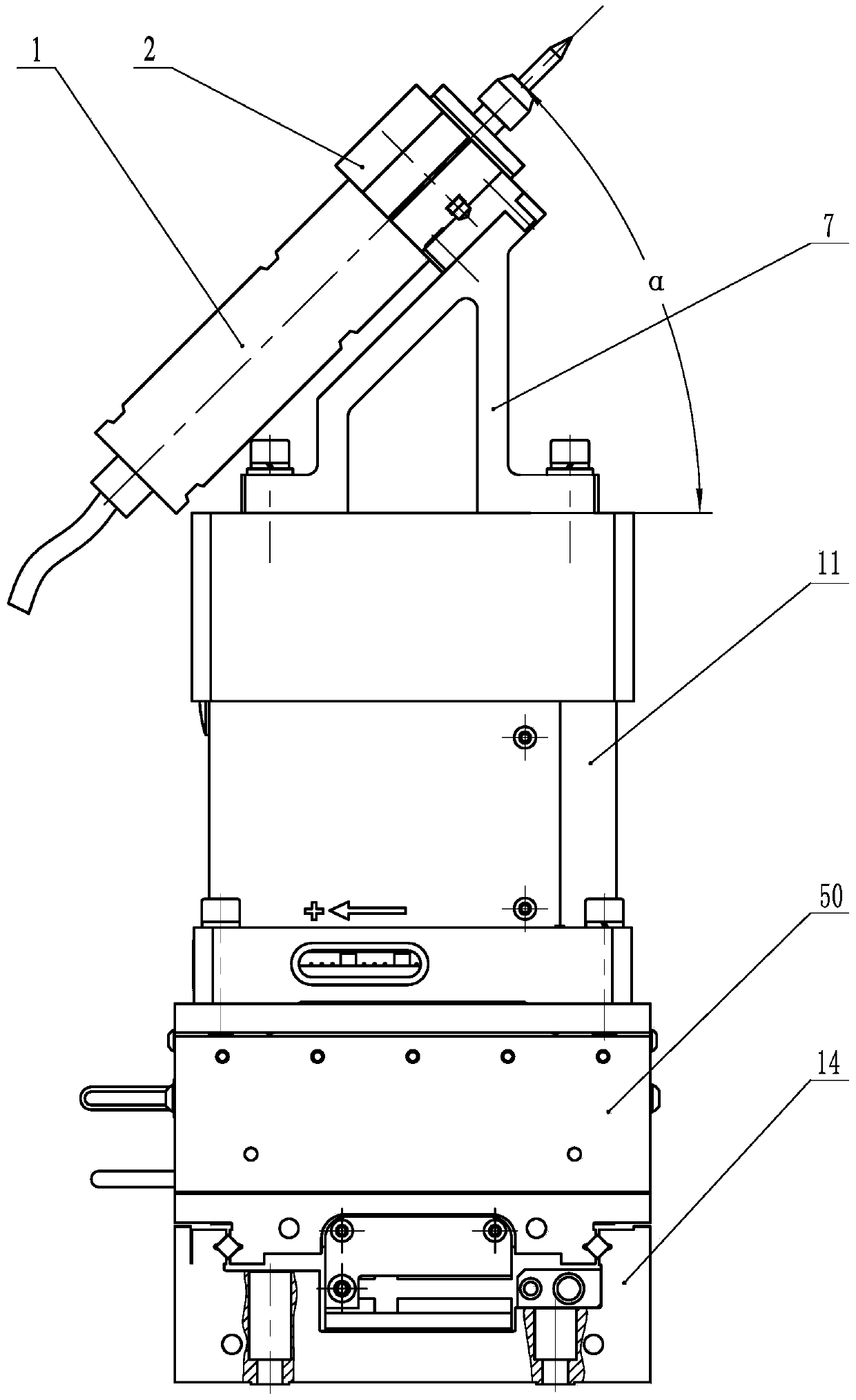 Ultra-precise three-axis association micro-milling device with micro-tool monitoring capacity