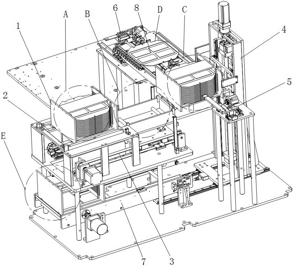 Automatic loading equipment of groove-type material box