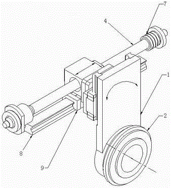 Zero-clearance arc swing mechanism based on machine tool and implementation method thereof