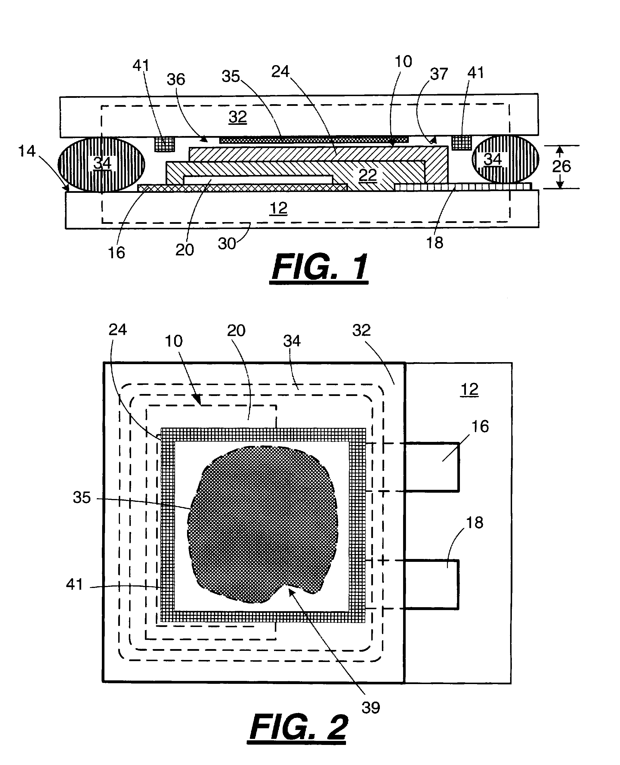 Getters for thin film battery hermetic package