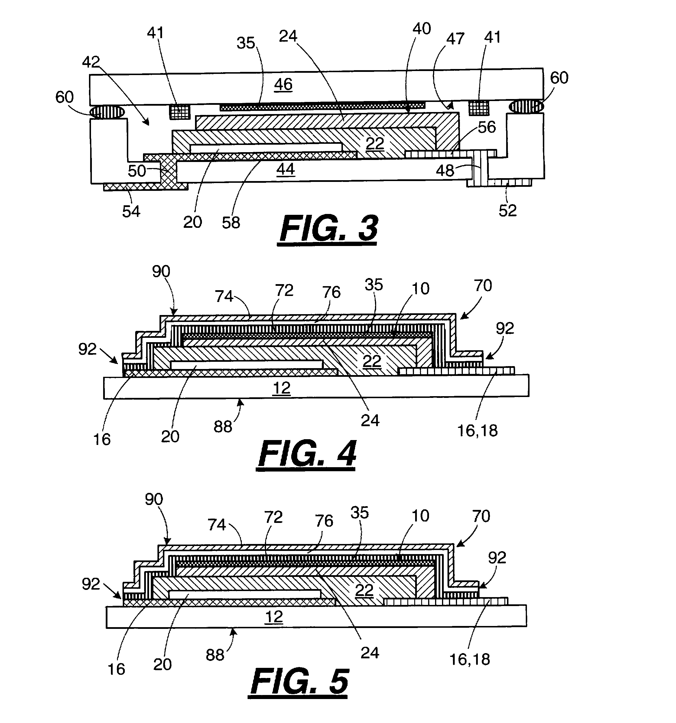 Getters for thin film battery hermetic package