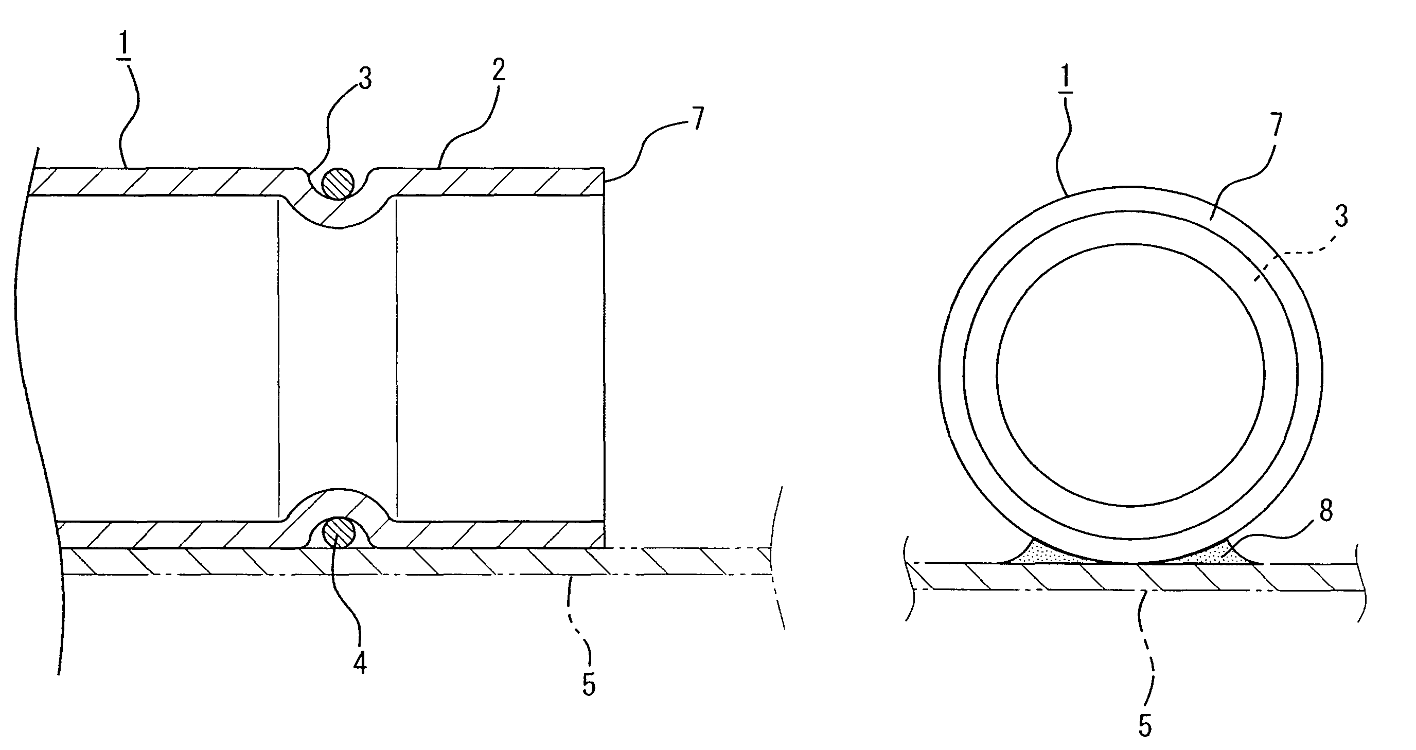 Method of brazing pipe member to counterpart member