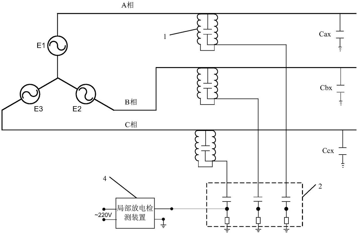 Local discharge detection equipment and method of switch cabinet