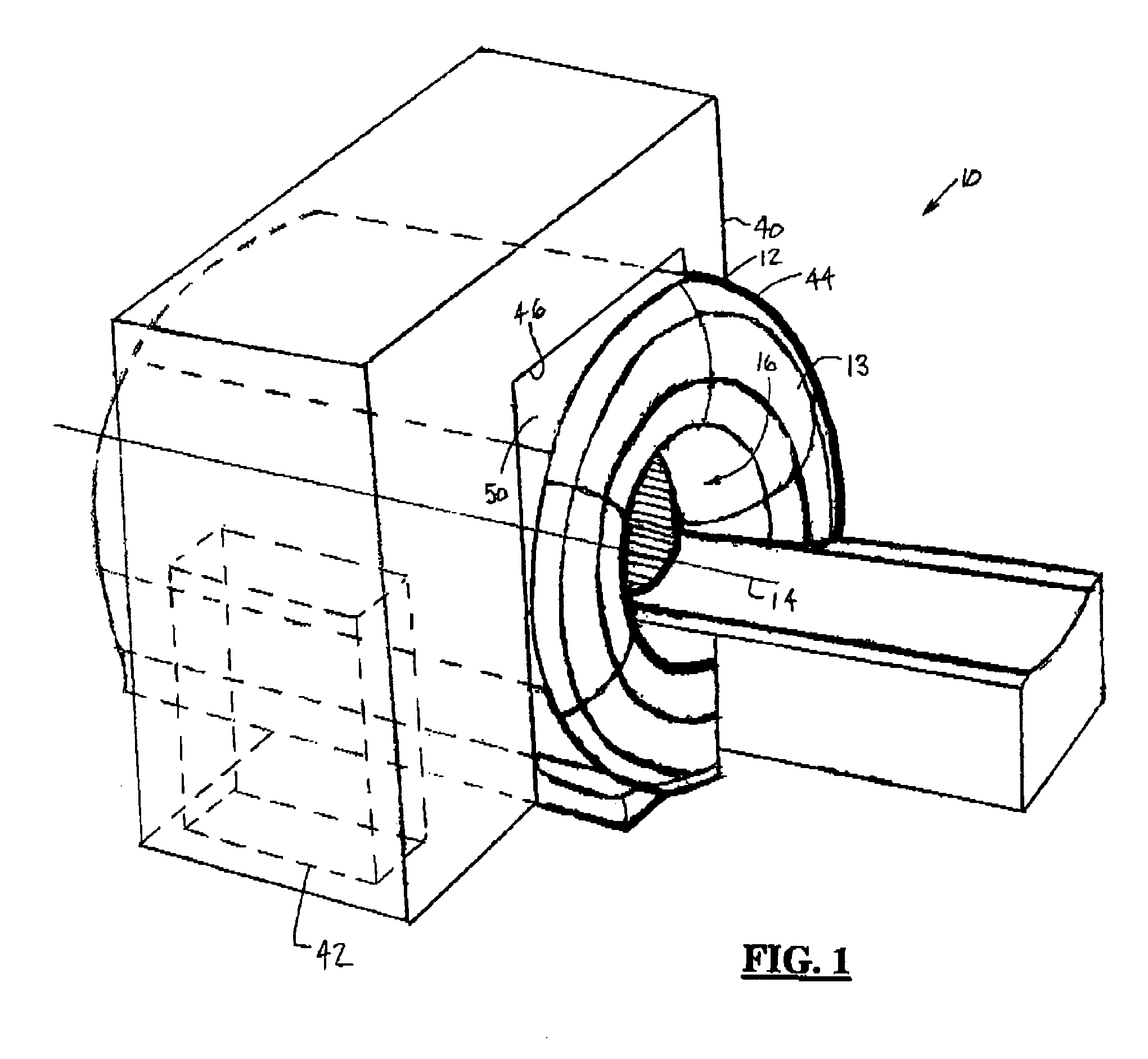 Integrated electronic RF shielding apparatus for an MRI magnet