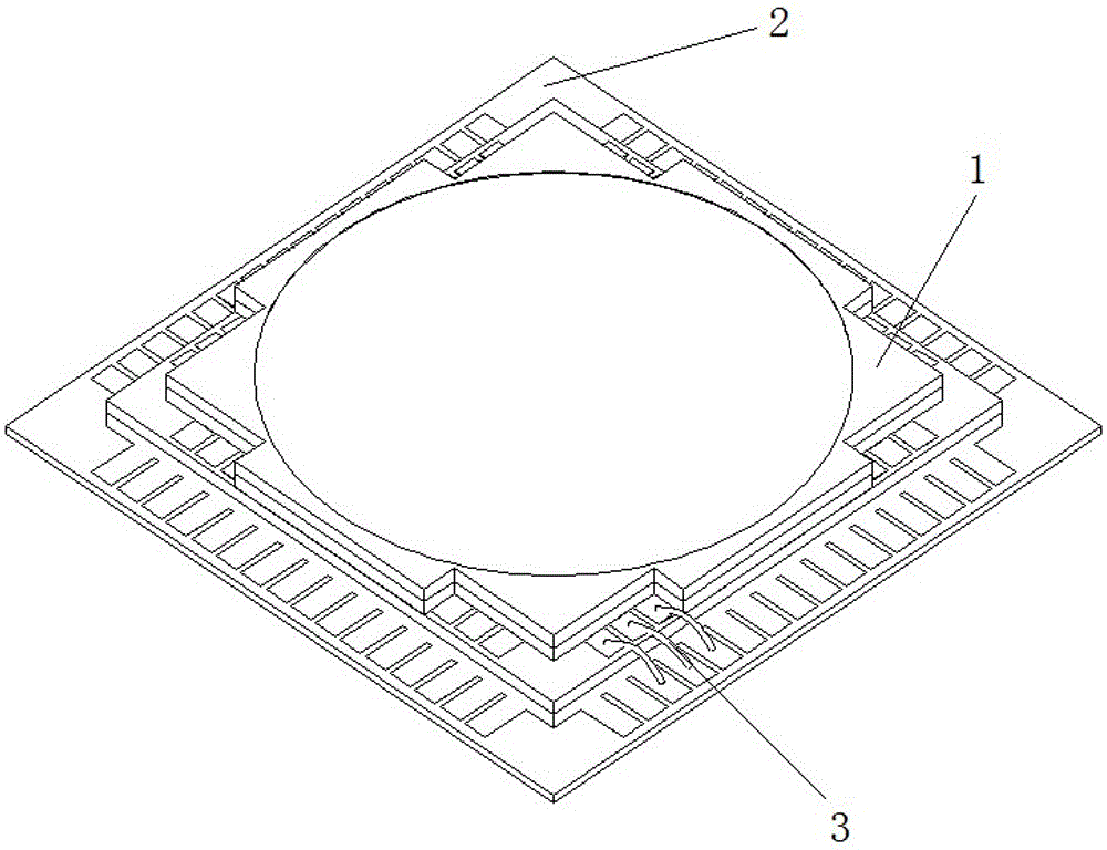 Miniature four-channel circular flow type triaxial silicon jet gyro