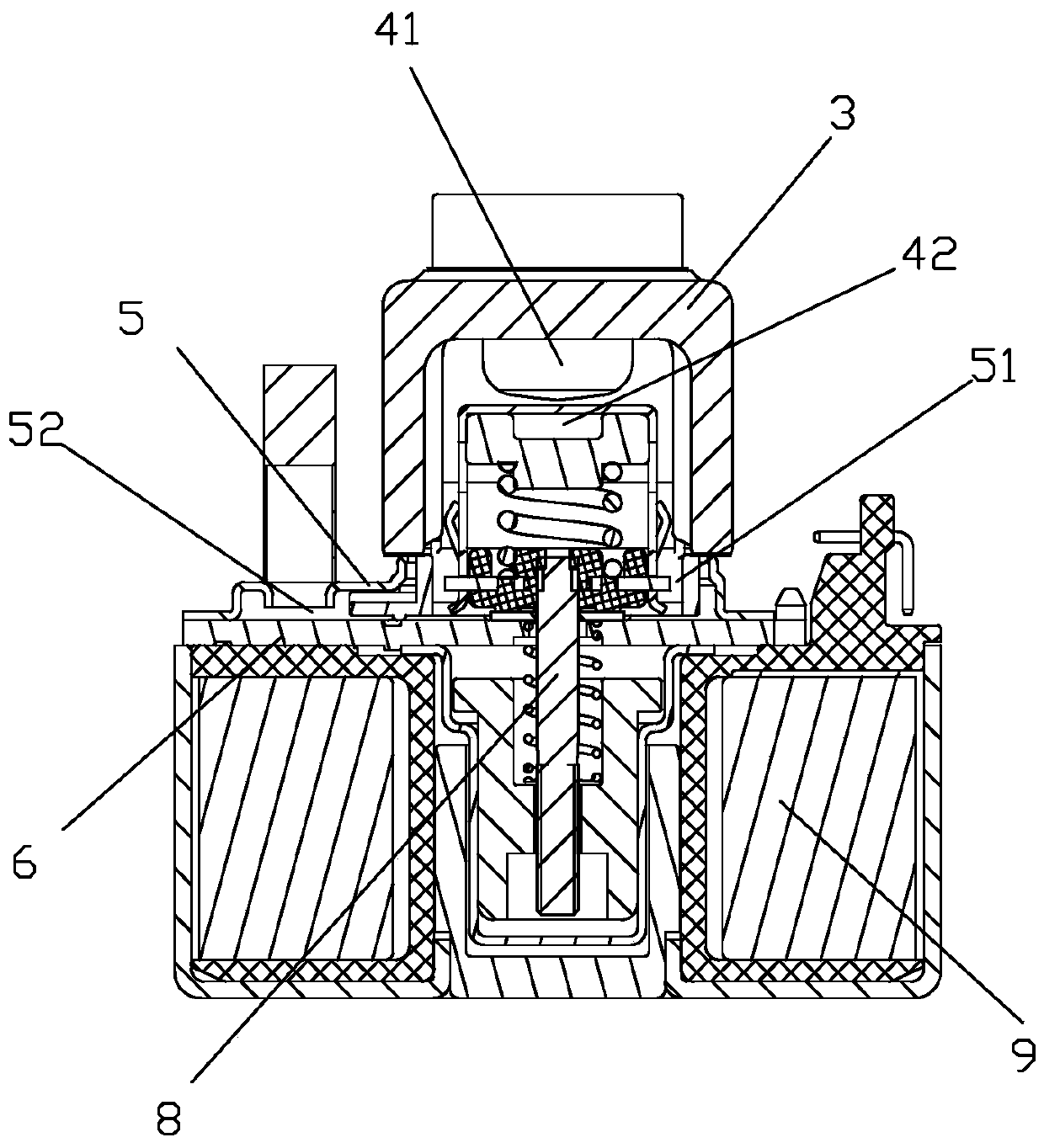 Sealed high-voltage direct current relay