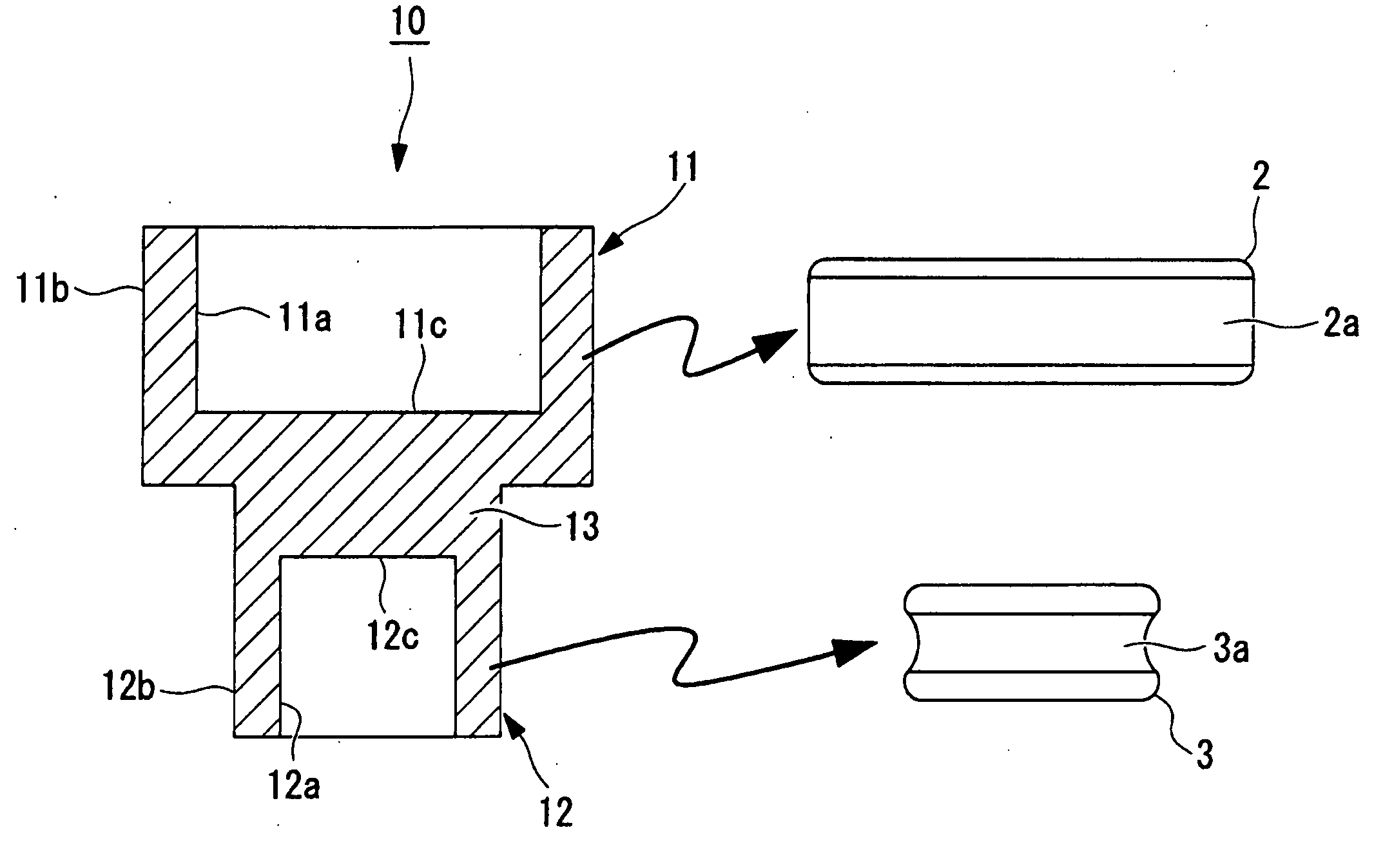 Blank for a ring member of a bearing, manufacturing method for the same,manufacturing method for a ring member of a mearing, and bearing