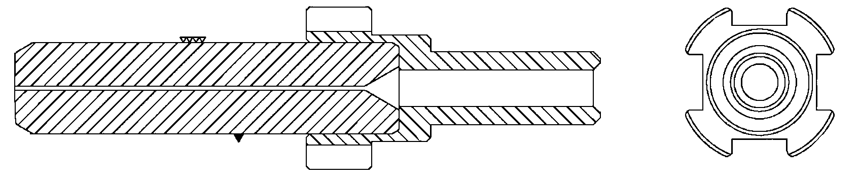 Butterfly-shaped optical cable jump fiber