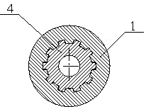 Tool and method for controlling drilling noise of hollow power drilling tool for underground information acoustic transmission