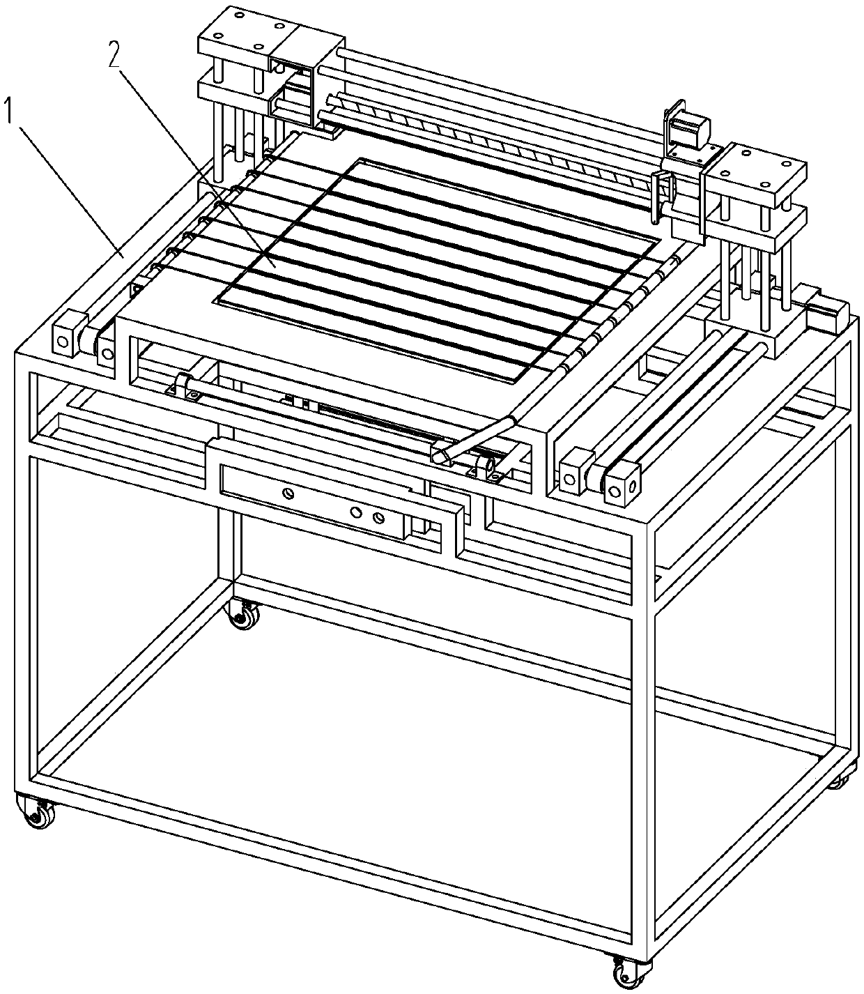 Steamed sponge cake splitting machine