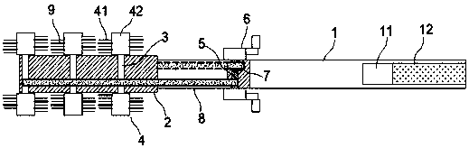 Catching fork for poultry breeding