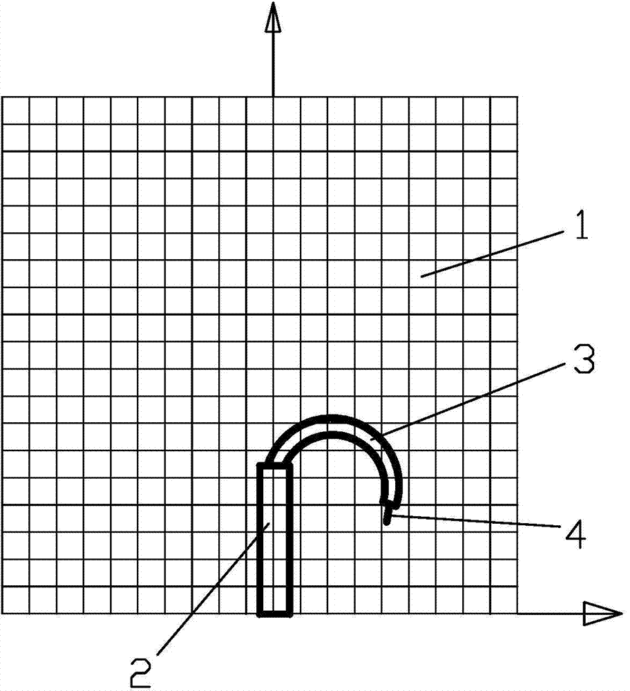 Flexible ureteroscope ruler, manufacturing method thereof and purpose thereof