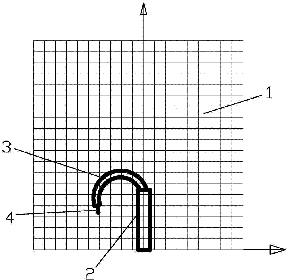 Flexible ureteroscope ruler, manufacturing method thereof and purpose thereof