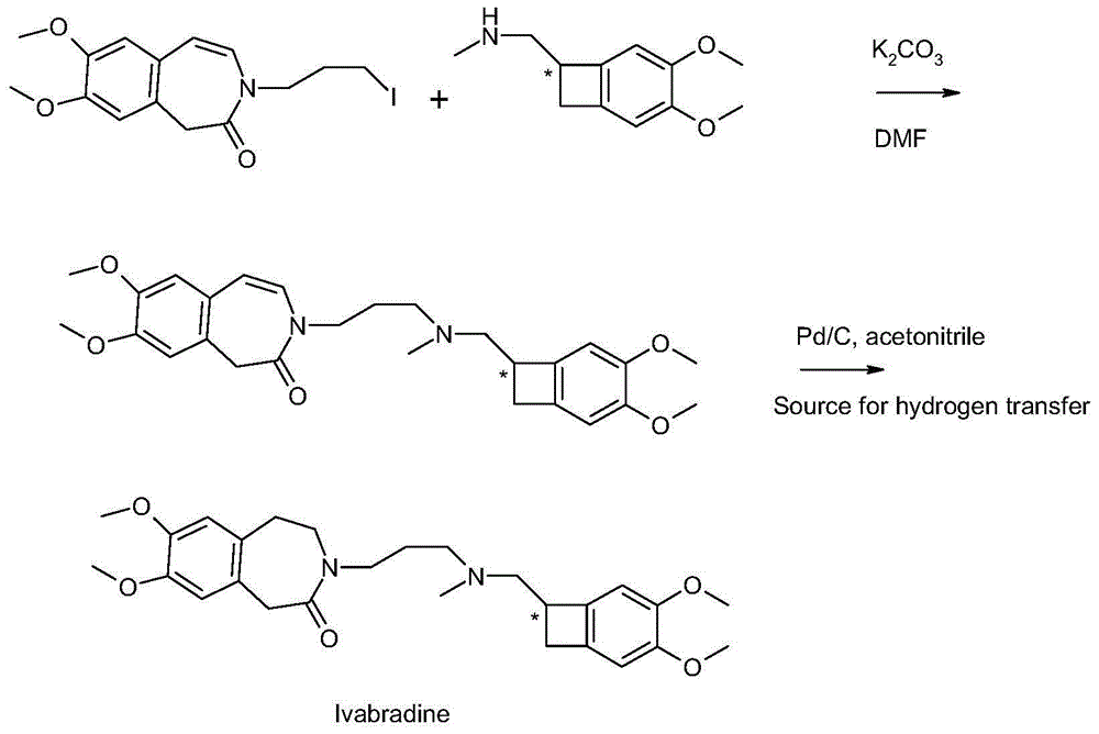 Preparation method for ivabradine and pharmaceutical salt thereof