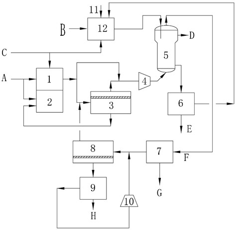 Natural gas hydrogen production and biomass liquefaction combined treatment system and process