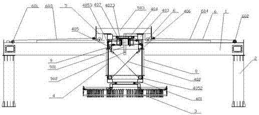 A fully automatic billet stacking machine