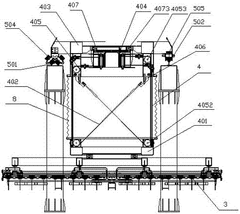 A fully automatic billet stacking machine