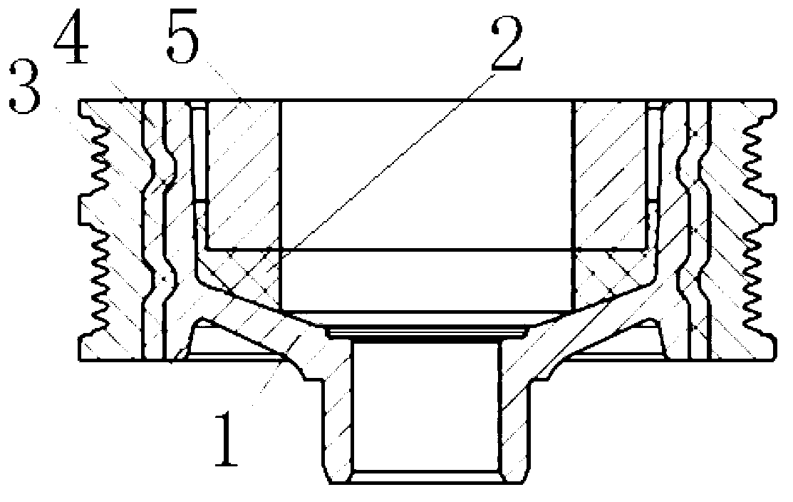 Engine crankshaft composite shock absorber