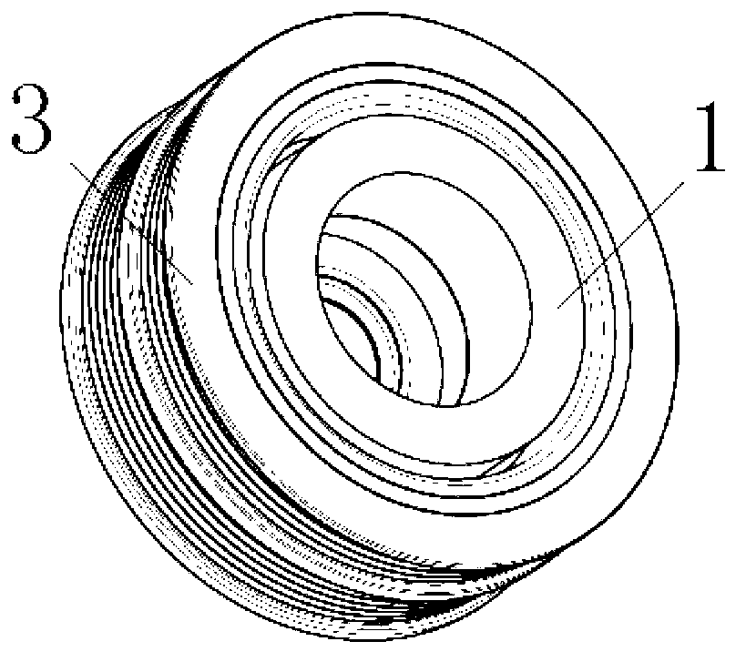 Engine crankshaft composite shock absorber