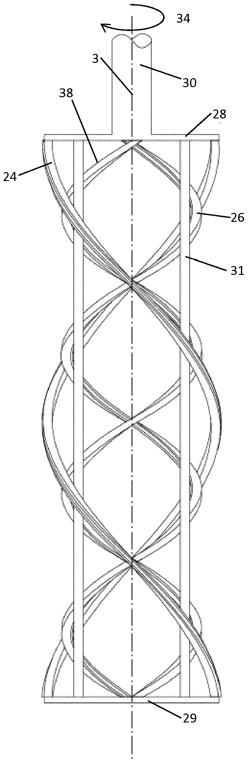 Reactor and method for continuous polymerisation