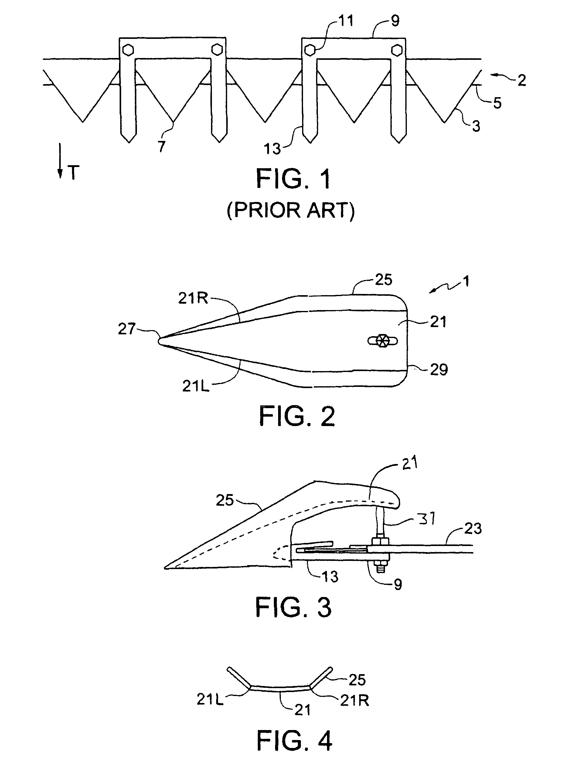 Crop lifter pans