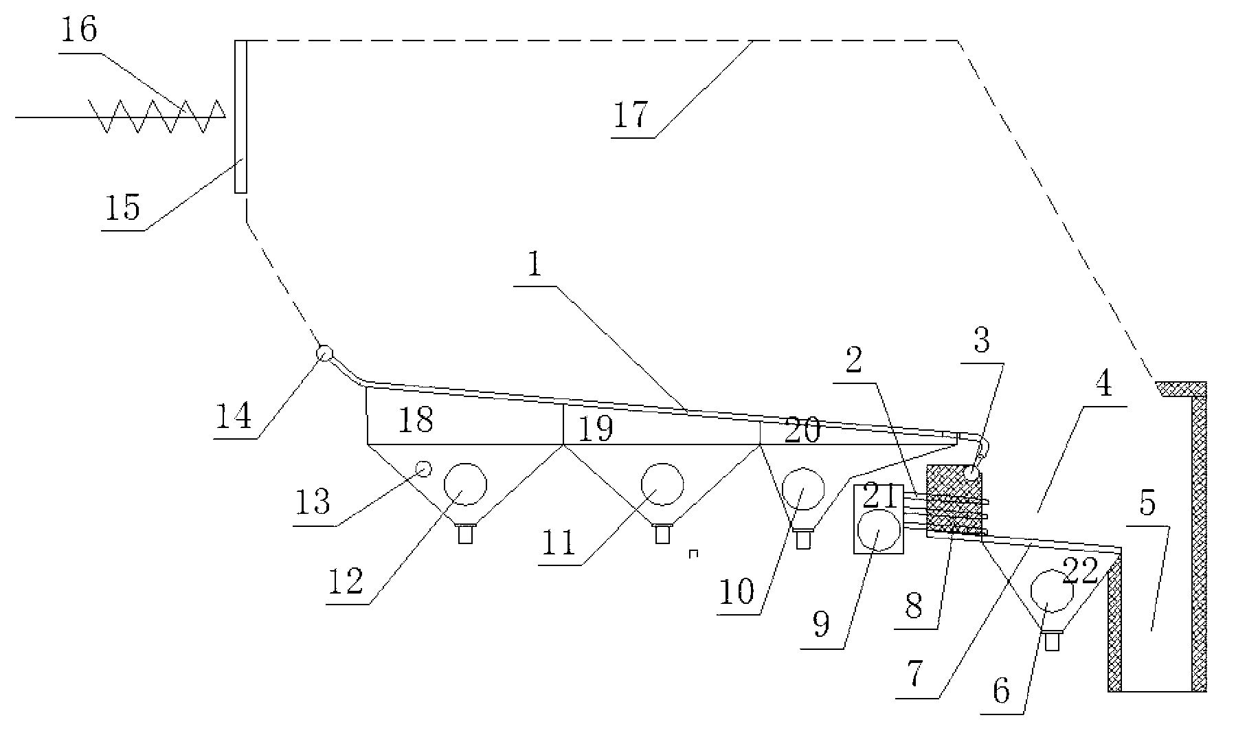 Efficient segmentation control combustion method and system for biomass boiler with charcoal combustion cell