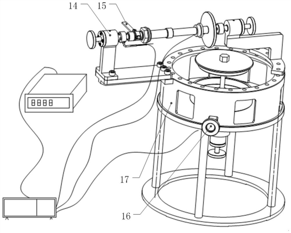 Device for checking meshing clearance of central transmission bevel gear