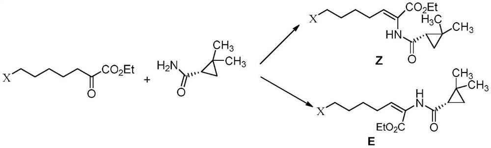 A kind of preparation method of key intermediate of cilastatin sodium