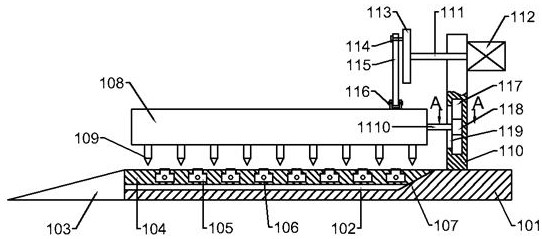 A soil turning device and soil repairing equipment thereof