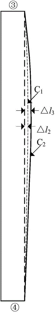 Slab narrow-face inwards-convex curved-surface crystallizer and design method thereof