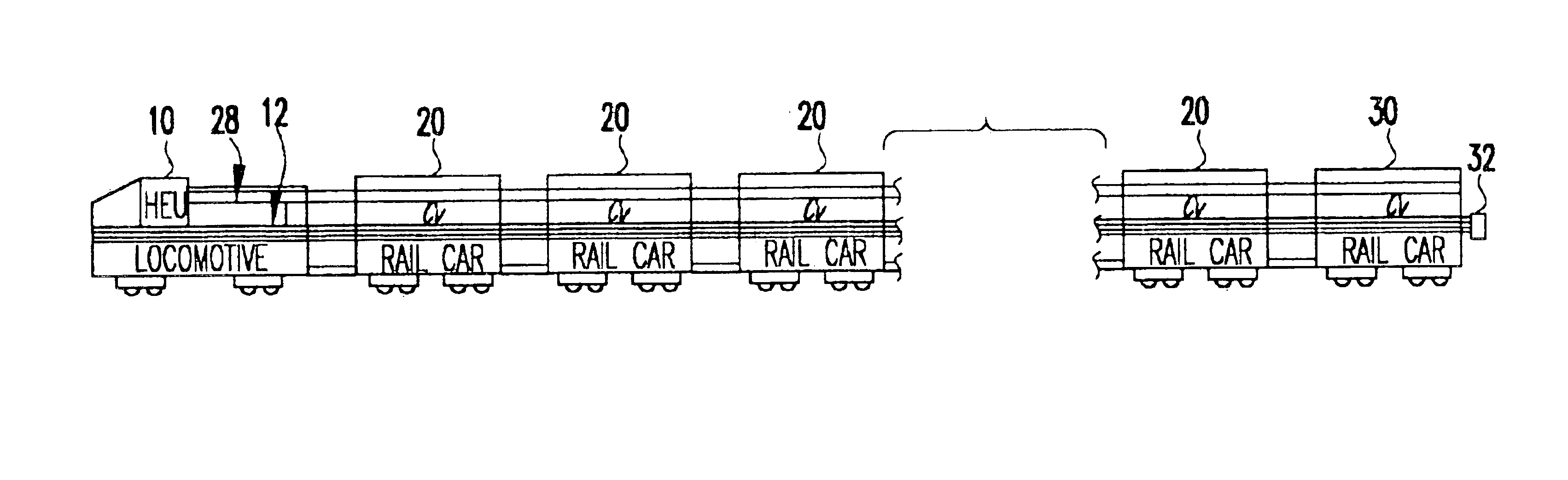 Electrically controlled pneumatic end of train pneumatic emulation system