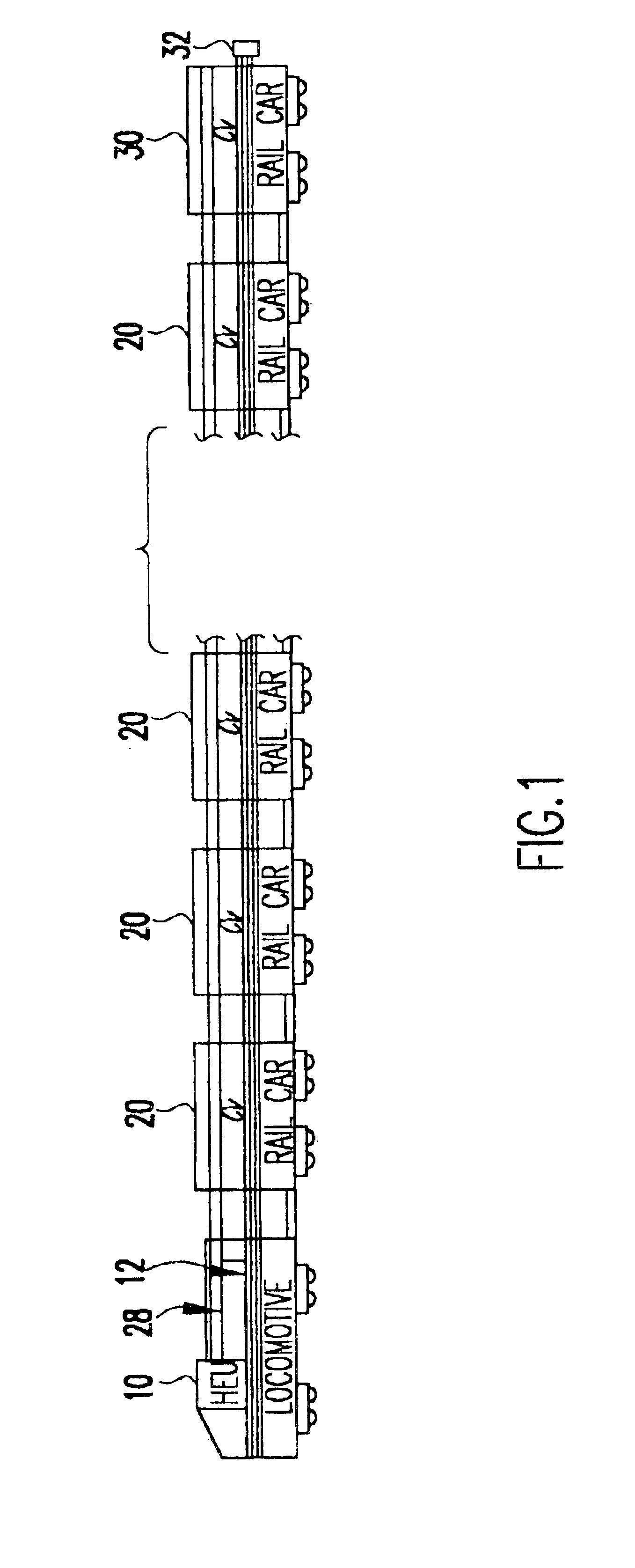 Electrically controlled pneumatic end of train pneumatic emulation system