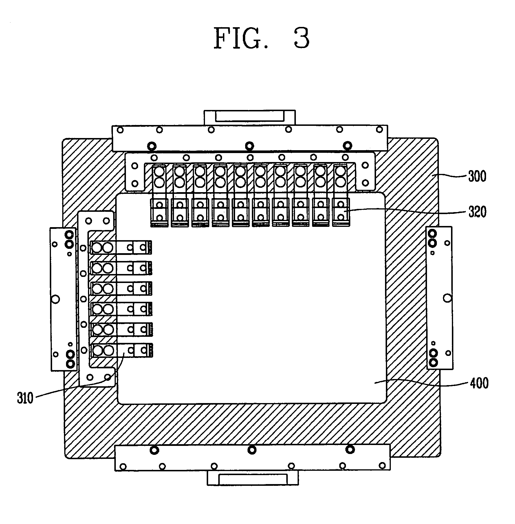 Test apparatus having auto probe that contacts a display device and test method using the same