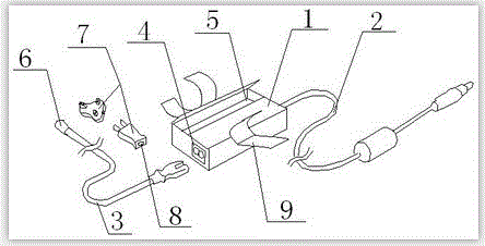 Computer adapter with movable plug