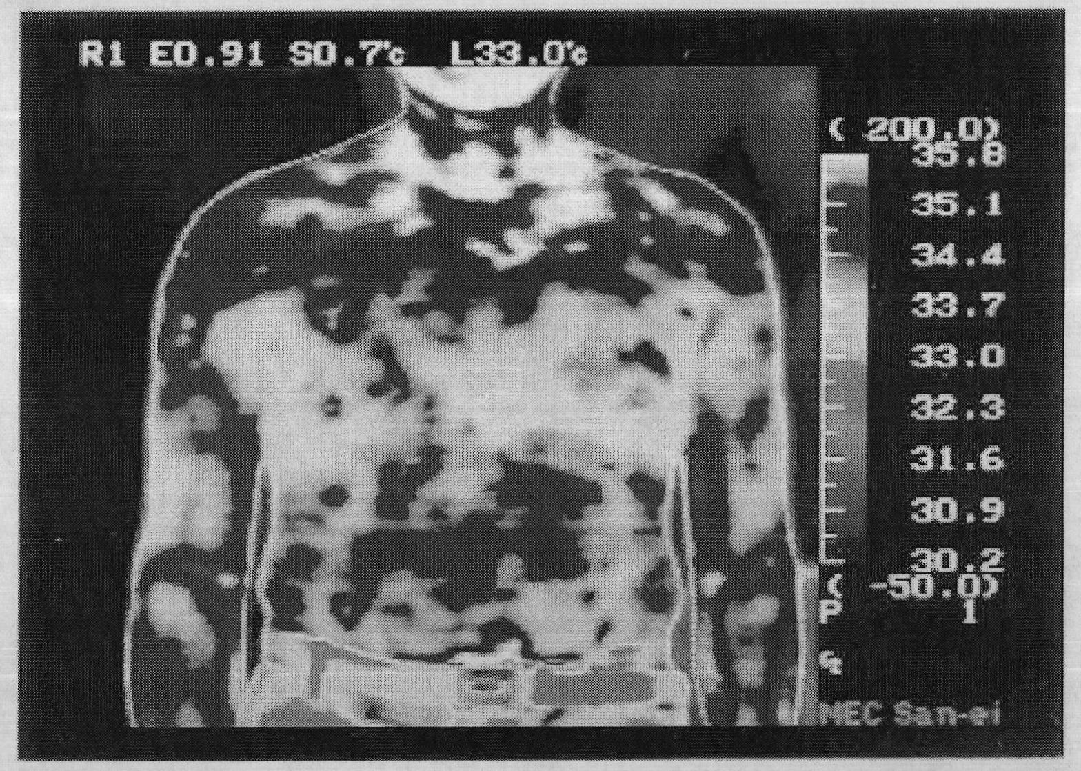 Cold functional fabric with organic acid and method for preparing same