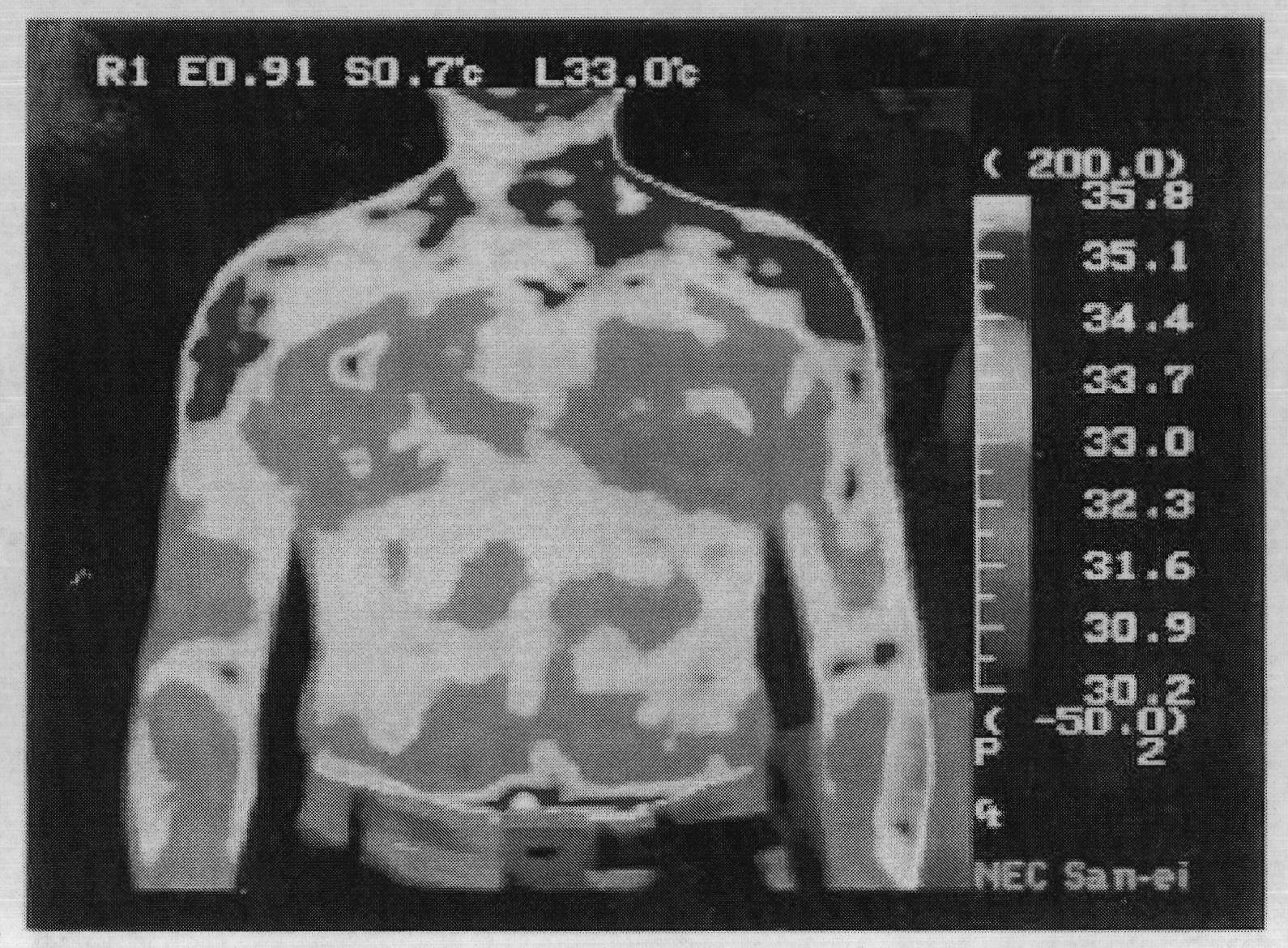 Cold functional fabric with organic acid and method for preparing same