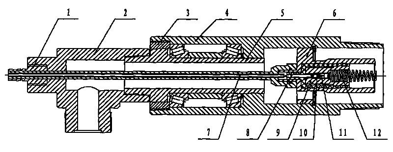 Hollow cable type directed water conveying device