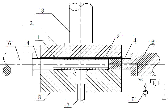 Method for extruding and forming stainless steel three-way joint