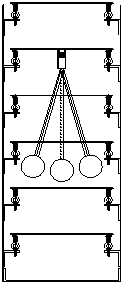 Building structure model seismic absorption and isolation technology demonstrator