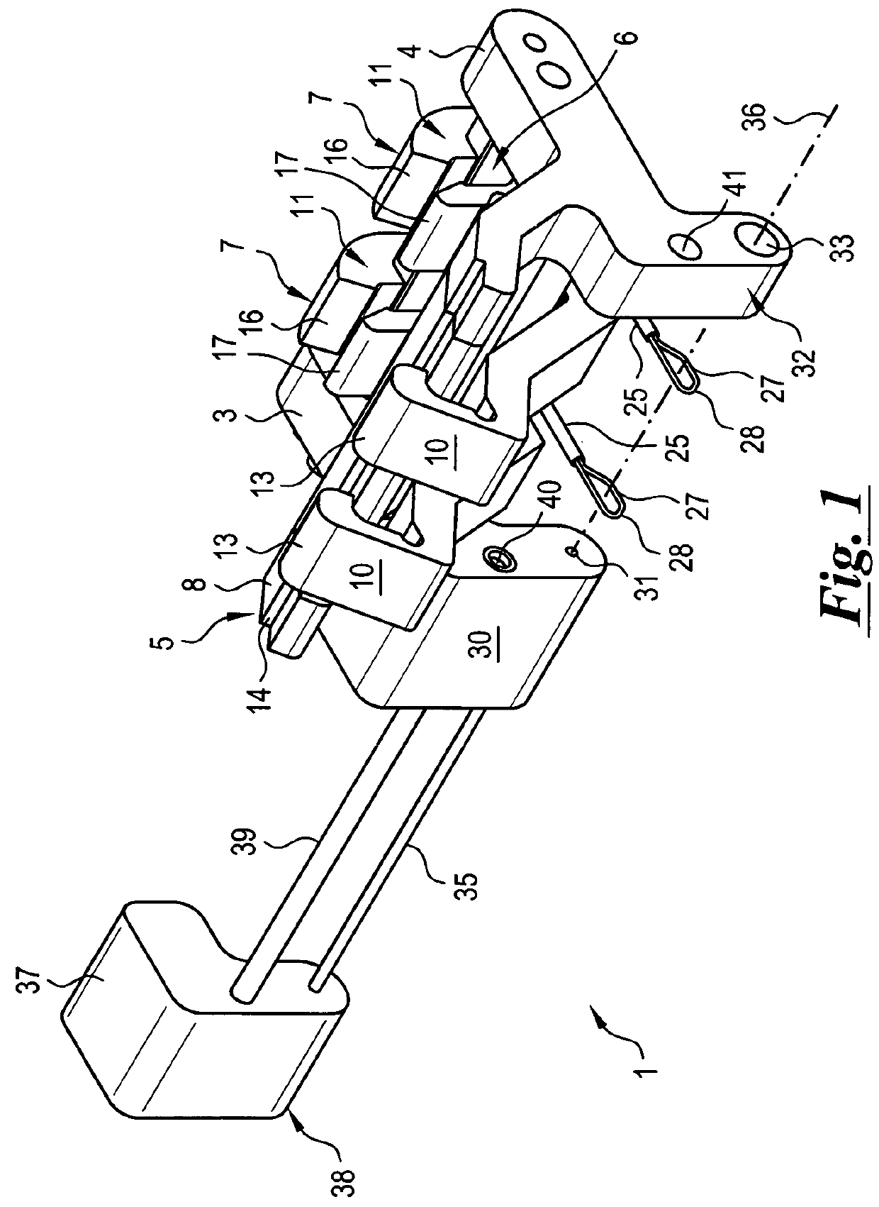 Surgical suturing device, method and tools used therewith