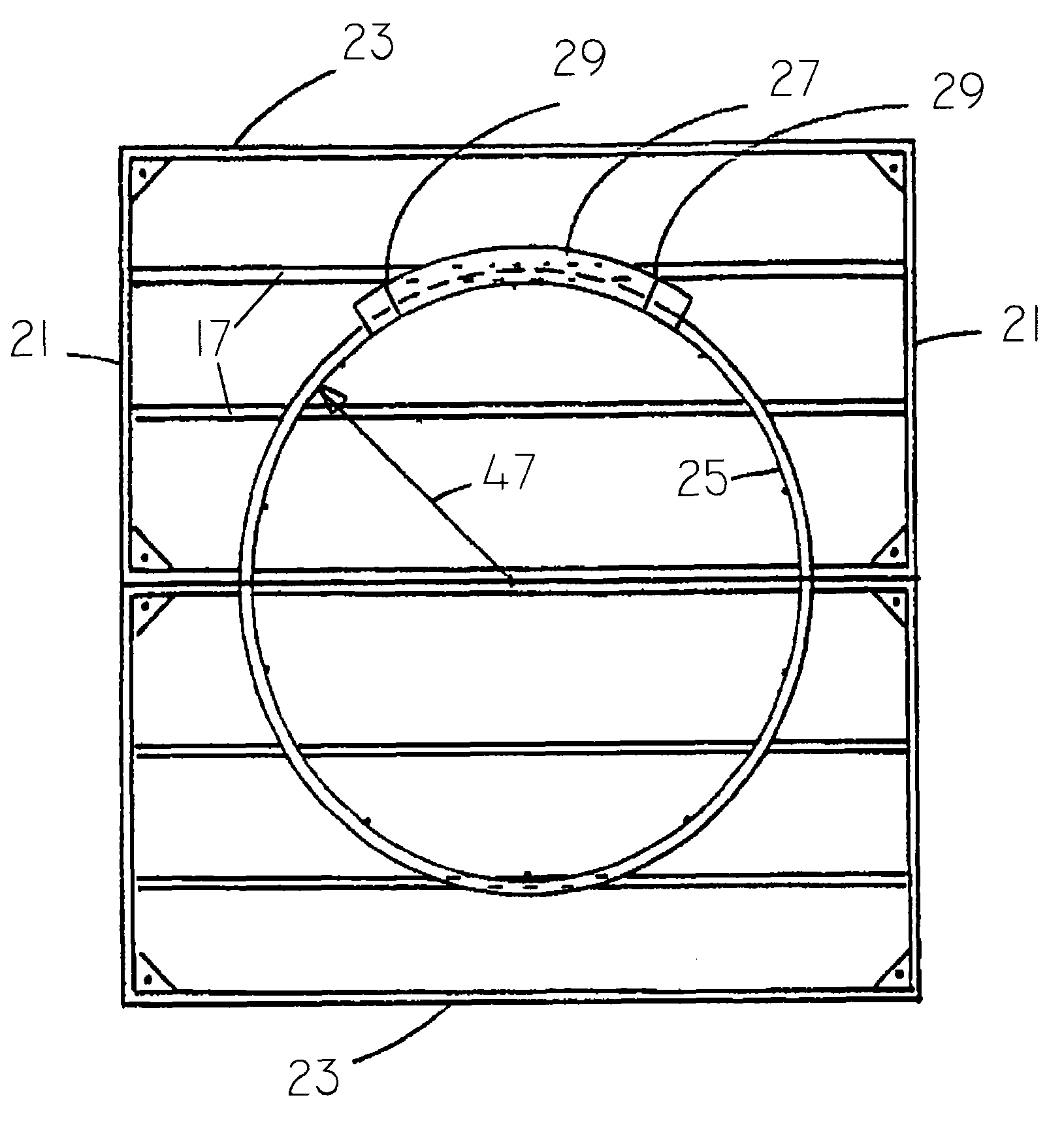 Form for constructing a thrower's circle