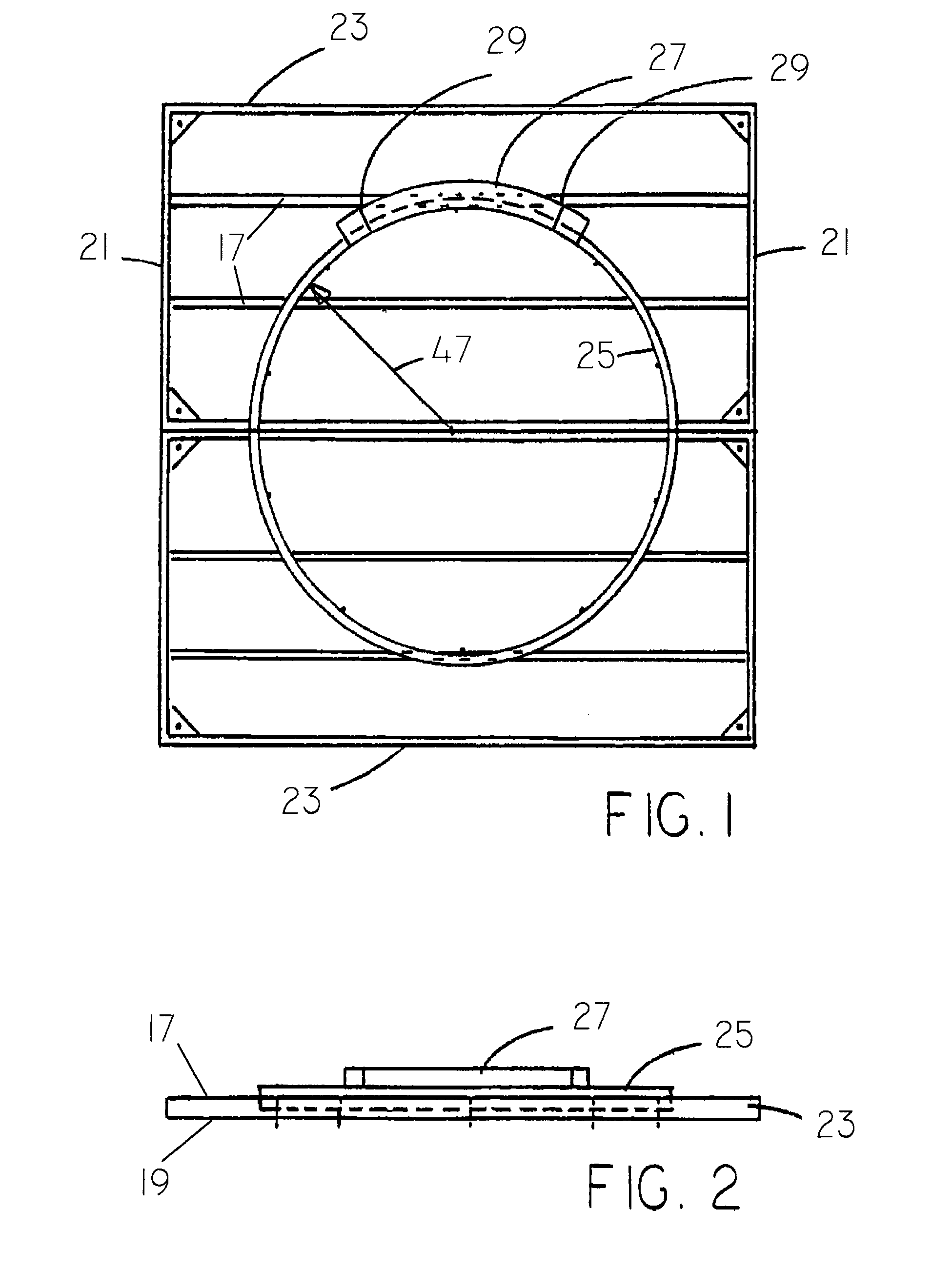 Form for constructing a thrower's circle