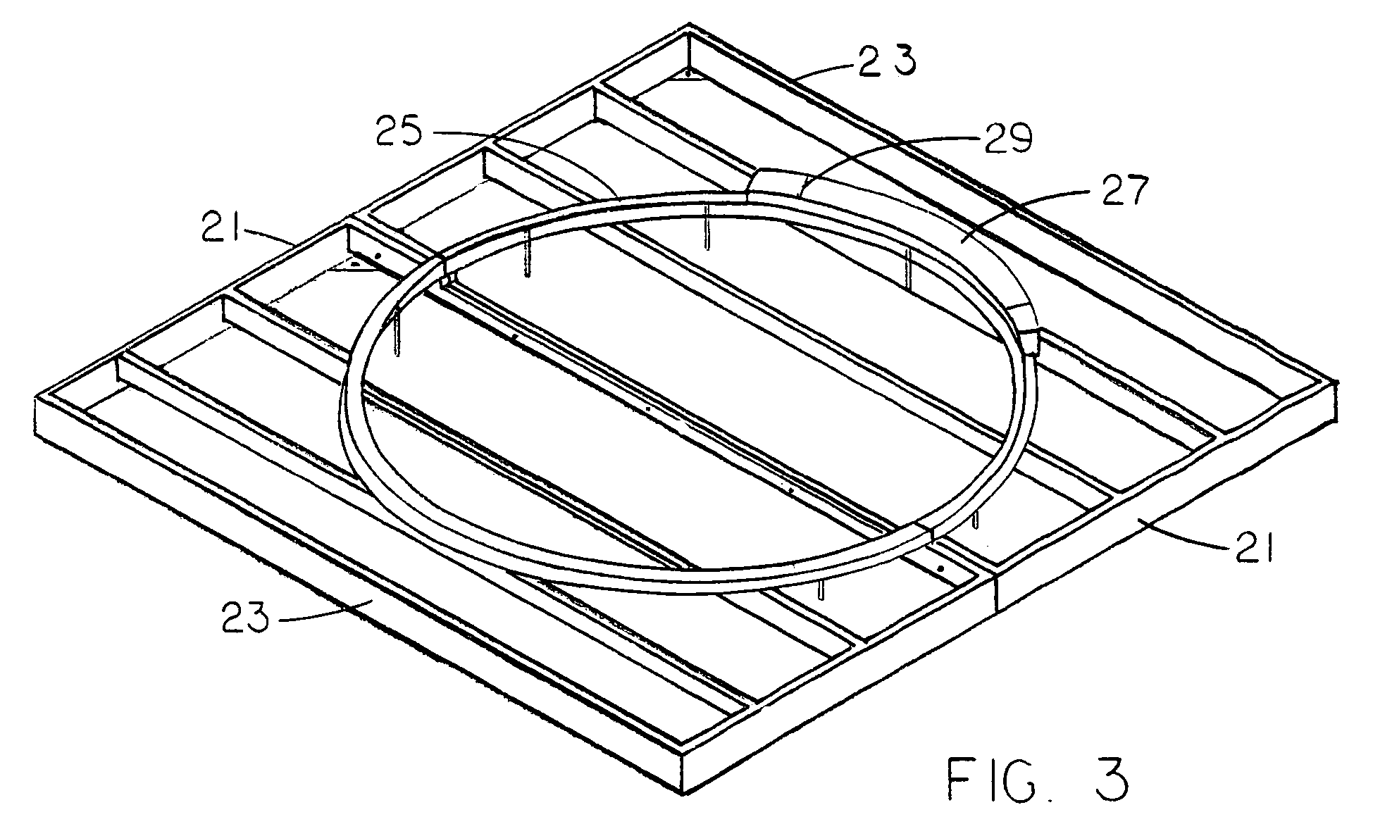 Form for constructing a thrower's circle