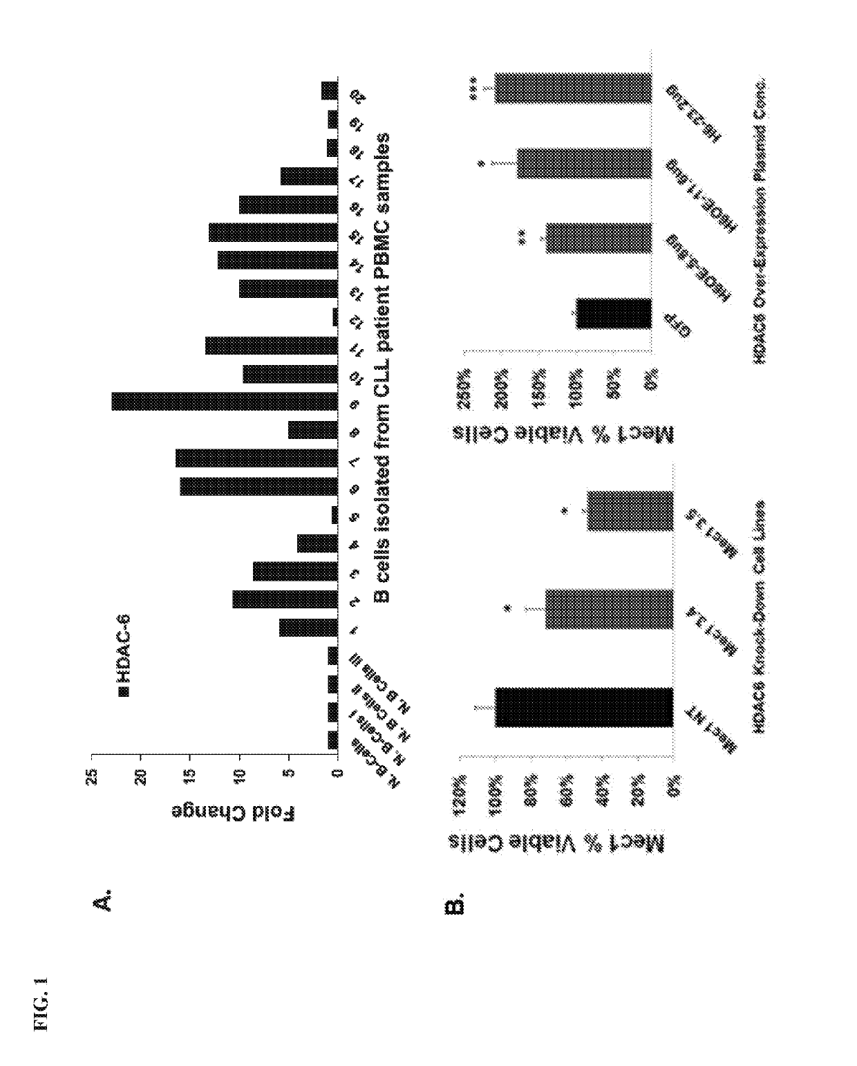 HDAC inhibitors, alone or in combination with btk inhibitors, for treating chronic lymphocytic leukemia